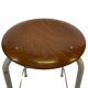 Vintage school stool, 1970s industrial design, Dutch minimalist