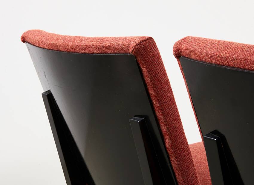 Set of 3 Scissor Easy Chairs Model FB18 by Architect Jan van Grunsven for Pastoe Netherlands 1955