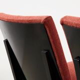 Set of 3 Scissor Easy Chairs Model FB18 by Architect Jan van Grunsven for Pastoe Netherlands 1955