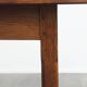 Antique English pine dining table for 6-8 people with oak base