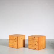 Pair of night stands by Ate van Apeldoorn for Houtwerk Hattem, Netherlands 1960