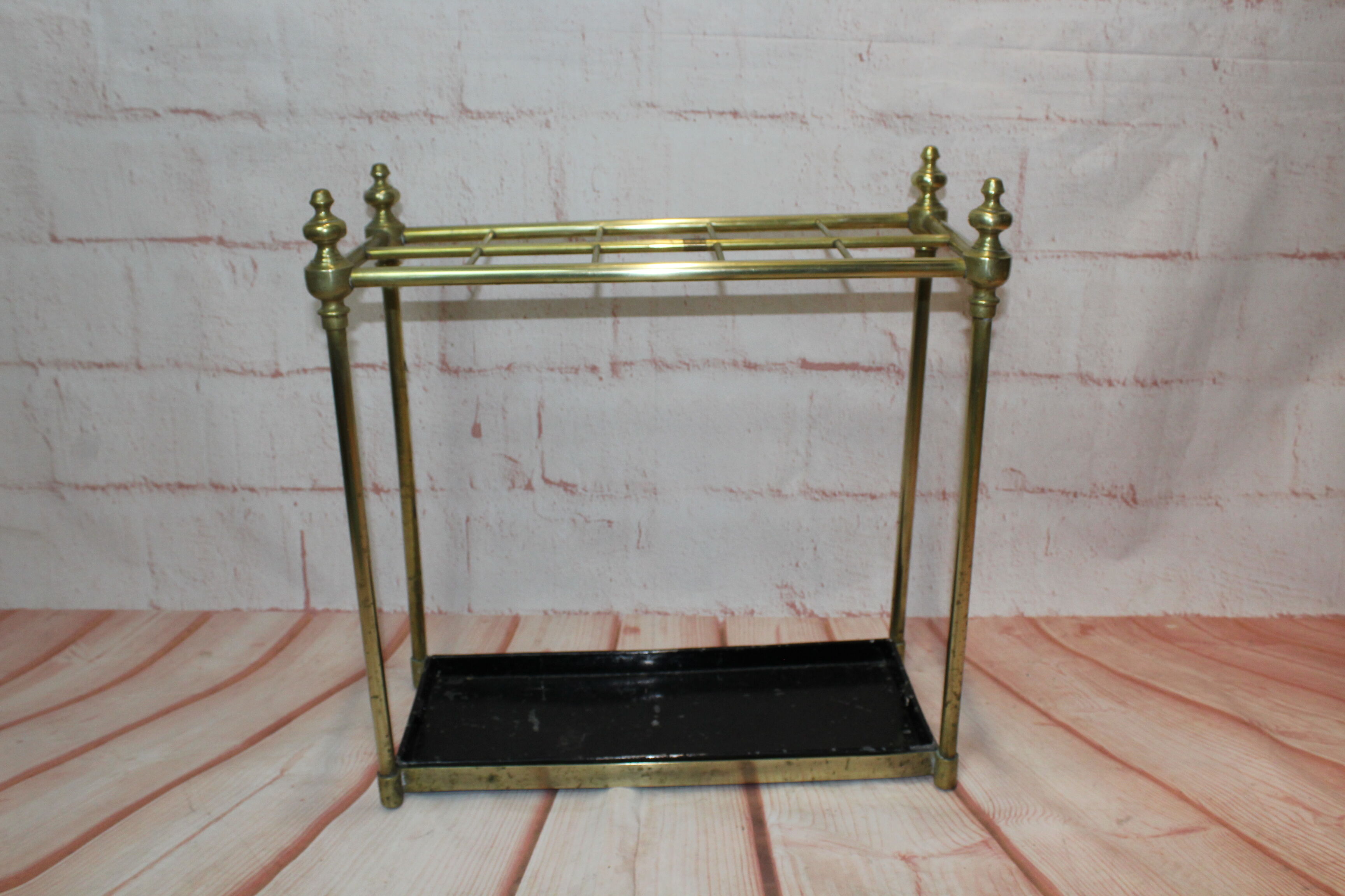 Old brass umbrella holder