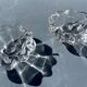 Pair of crystal salerons by daum tableware