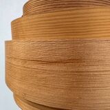 Hans Agne Jakobsson wooden pendant light, 1960s