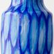 Bohemian Blue Art Glass Table Lamp, Czechoslovakia, circa 1920s