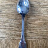 12 large silver plated art deco metal spoons