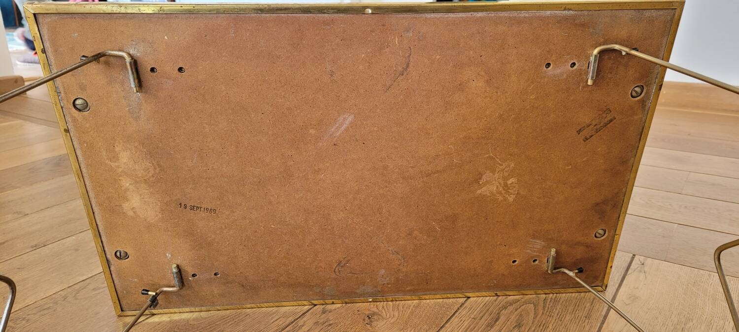 Folding breakfast tray