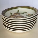 Set of 8 hollow plates of GIEN