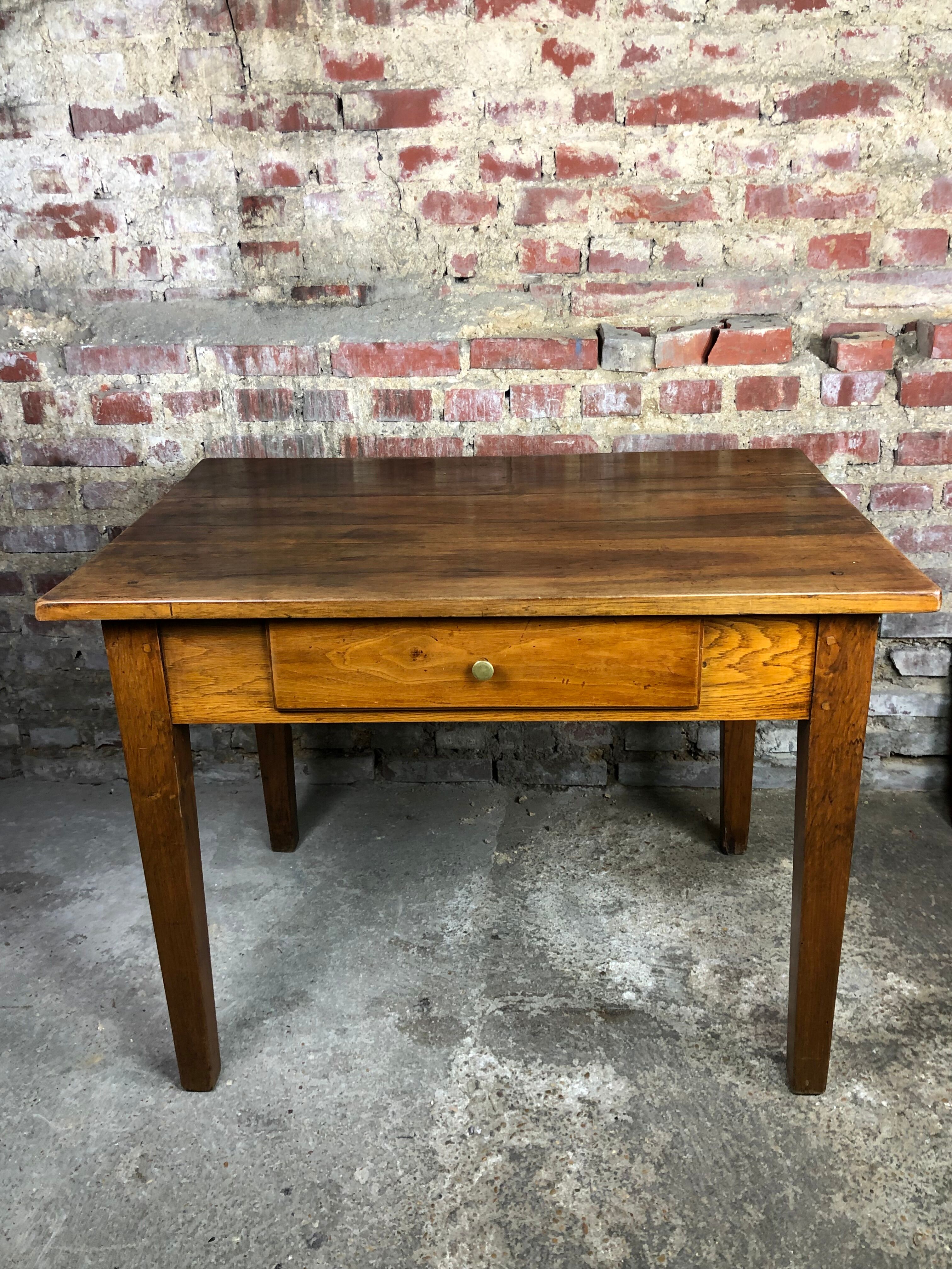 1900s walnut farmhouse/desk table