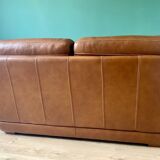 Two-seater leather sofa