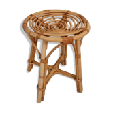 Spiral rattan stool