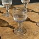 Set of 5 mini liqueur glasses on a stem H10 D8