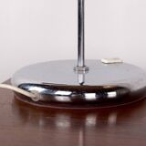 Articulated desk lamp in chrome metal by André Lavigne for Aluminor 1960.