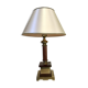 Lampe vintage bois et laiton