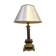 Lampe vintage bois et laiton