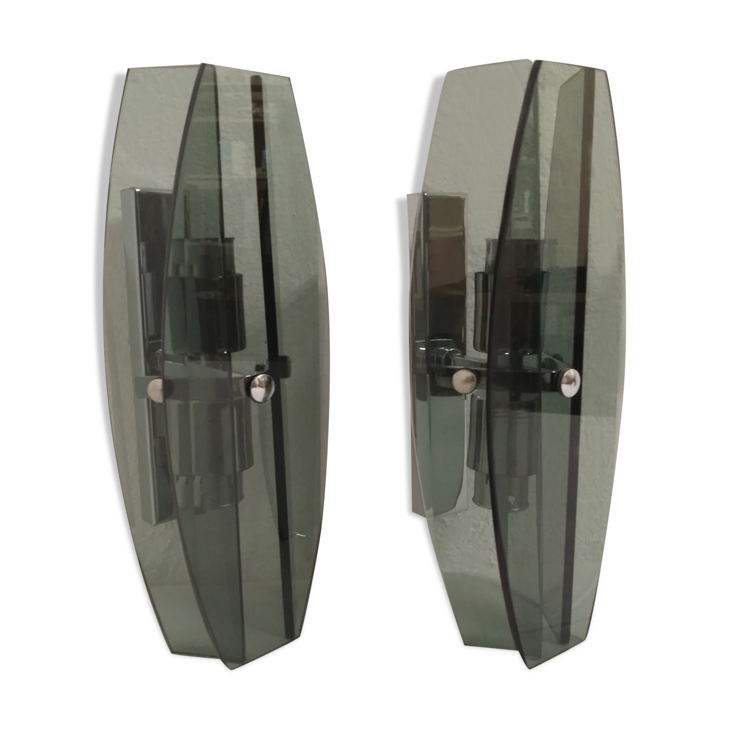 Pair of 70s wall light