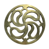 Underside brass ju
