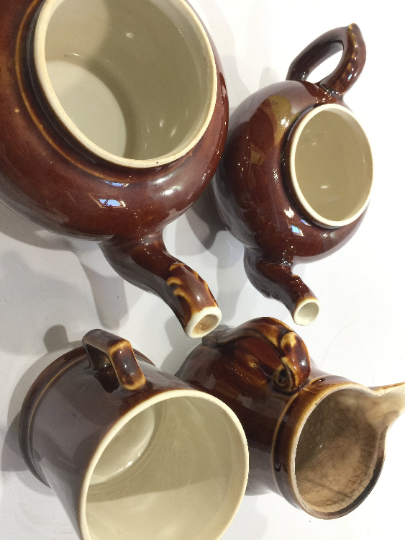 Coffee maker, teapot, milk pot