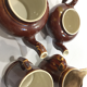 Coffee maker, teapot, milk pot