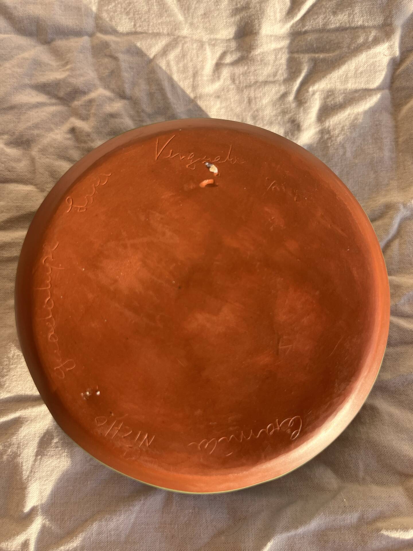 Duo of Handcrafted Ceramic Bowls from Venezuela, Signed