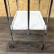 1960s 1970s Serving Cart Dinette Side Table Space Age Design Chrome White