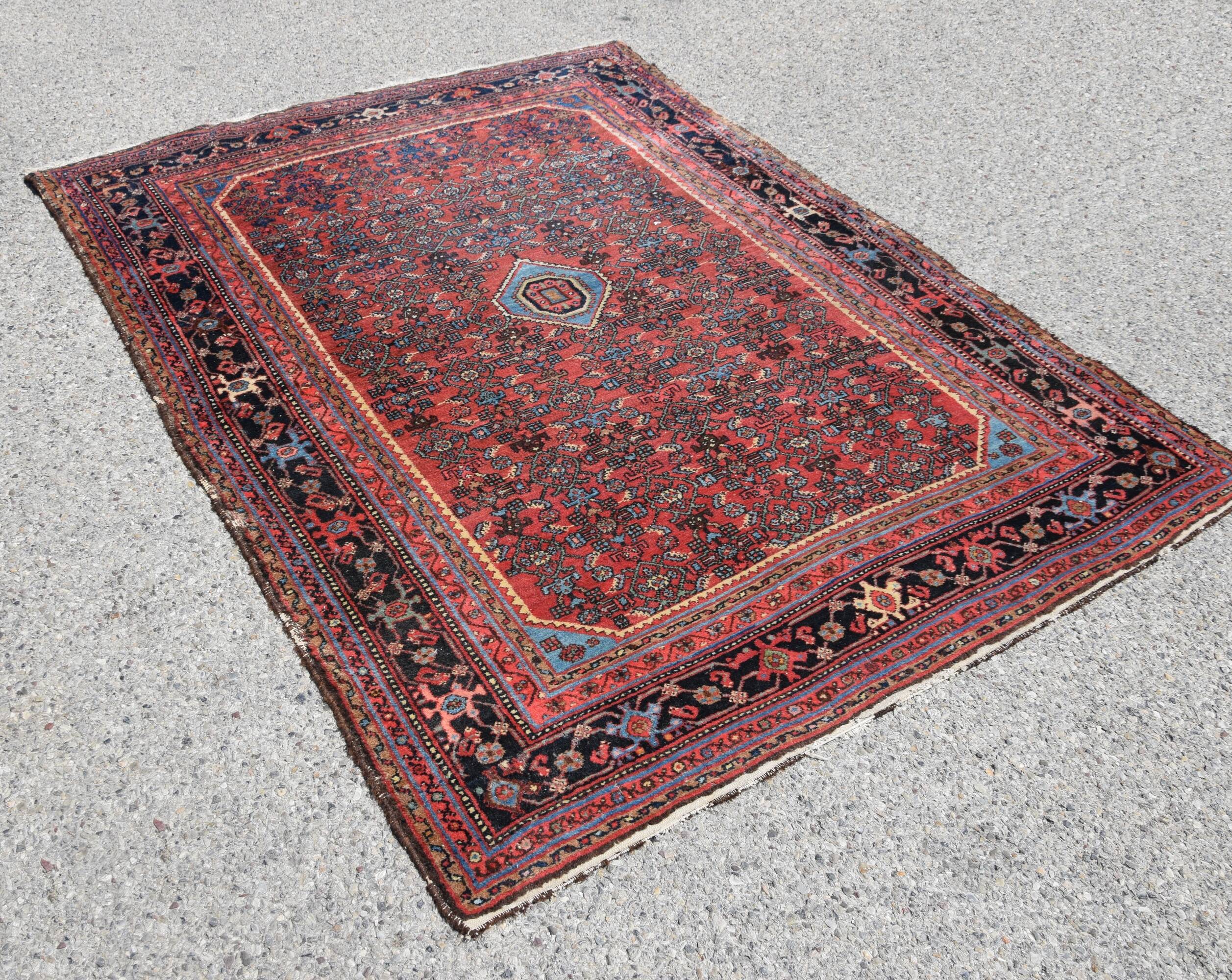 Tapis d'orient iran malayer vintage  : 1.55 x 2.00 mètres - laine
