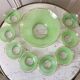 Set of 8 small bowls and a green granita bowl 60s-70s