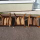 Lot de 6 chaises en bois de bistrot