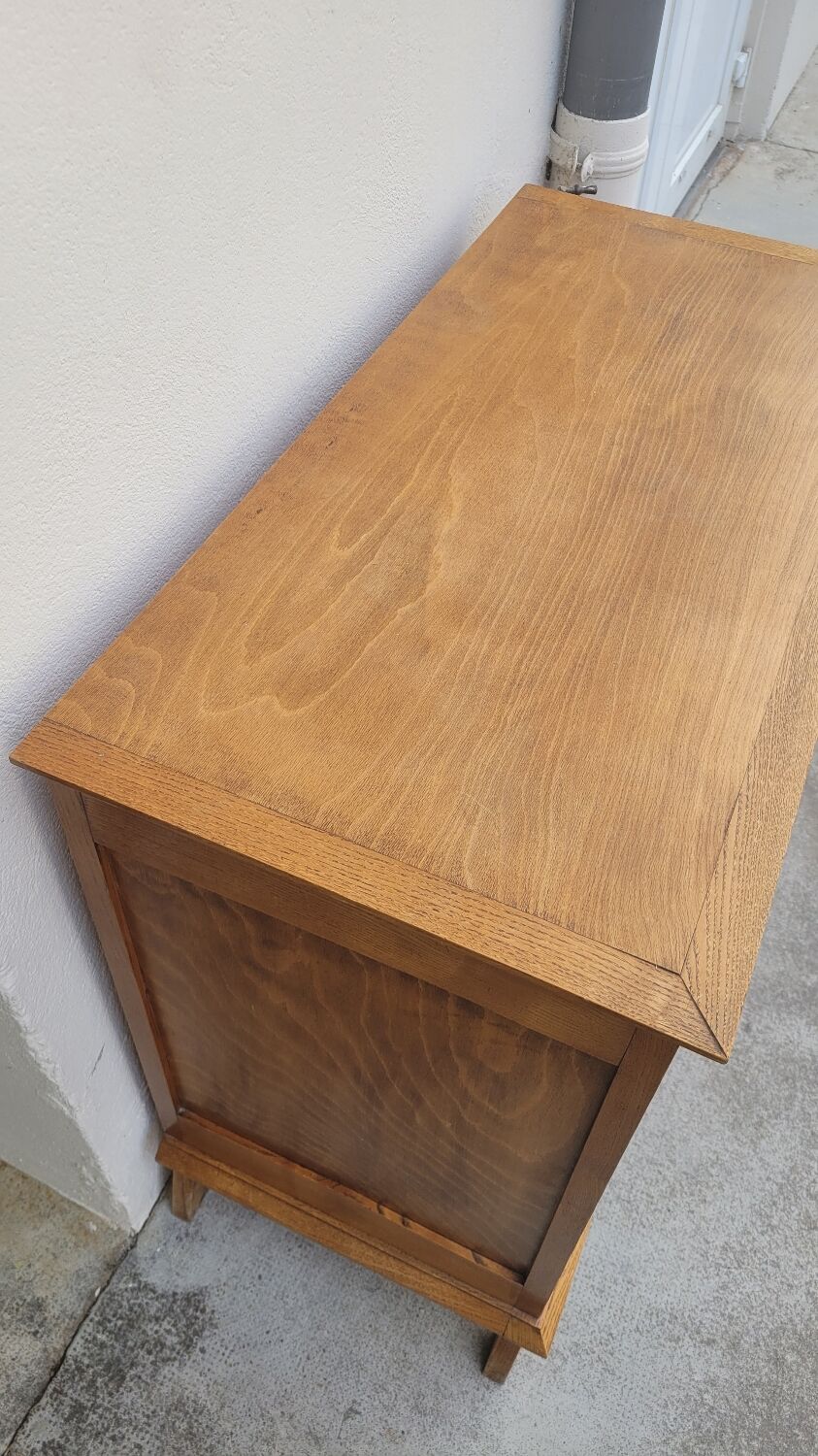 Vintage chest of drawers 1950 feet compass 3 drawers