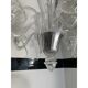Transparent Murano-Style Venetian Glass Chandelier Featuring Fern (“Felci”)