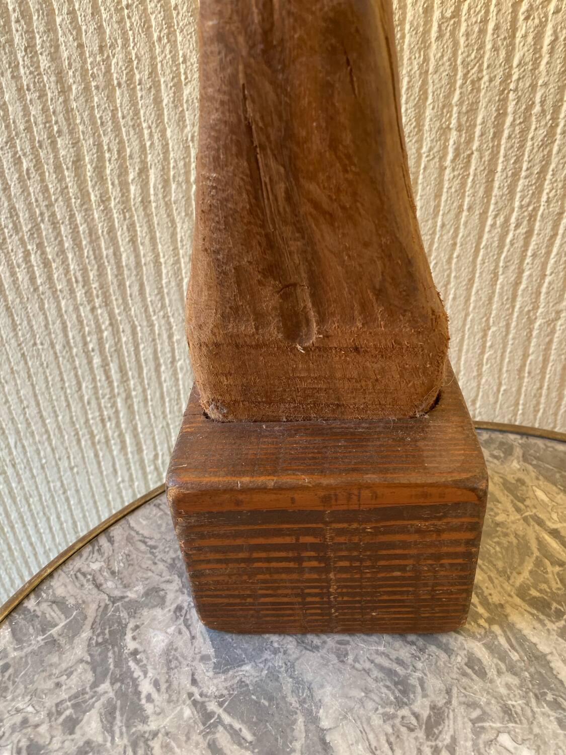 Large ethnic wooden sculpture
