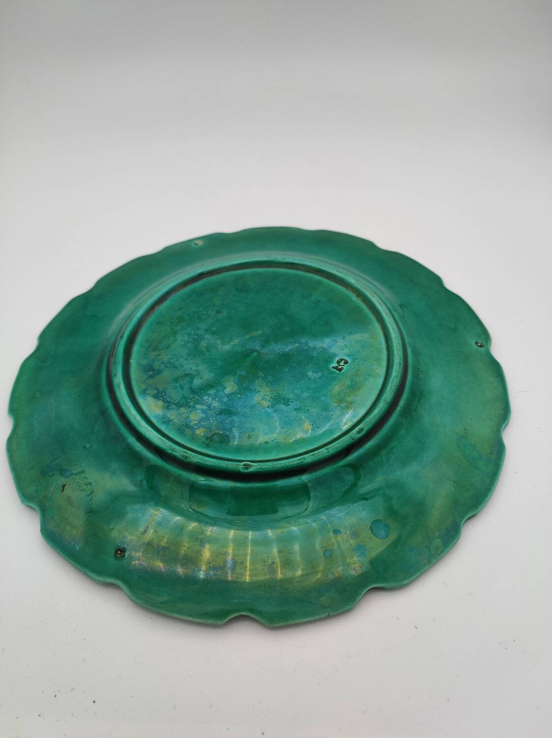 10 ceramic plates with vine decor