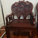 Vietnamese armchair carved in solid wood