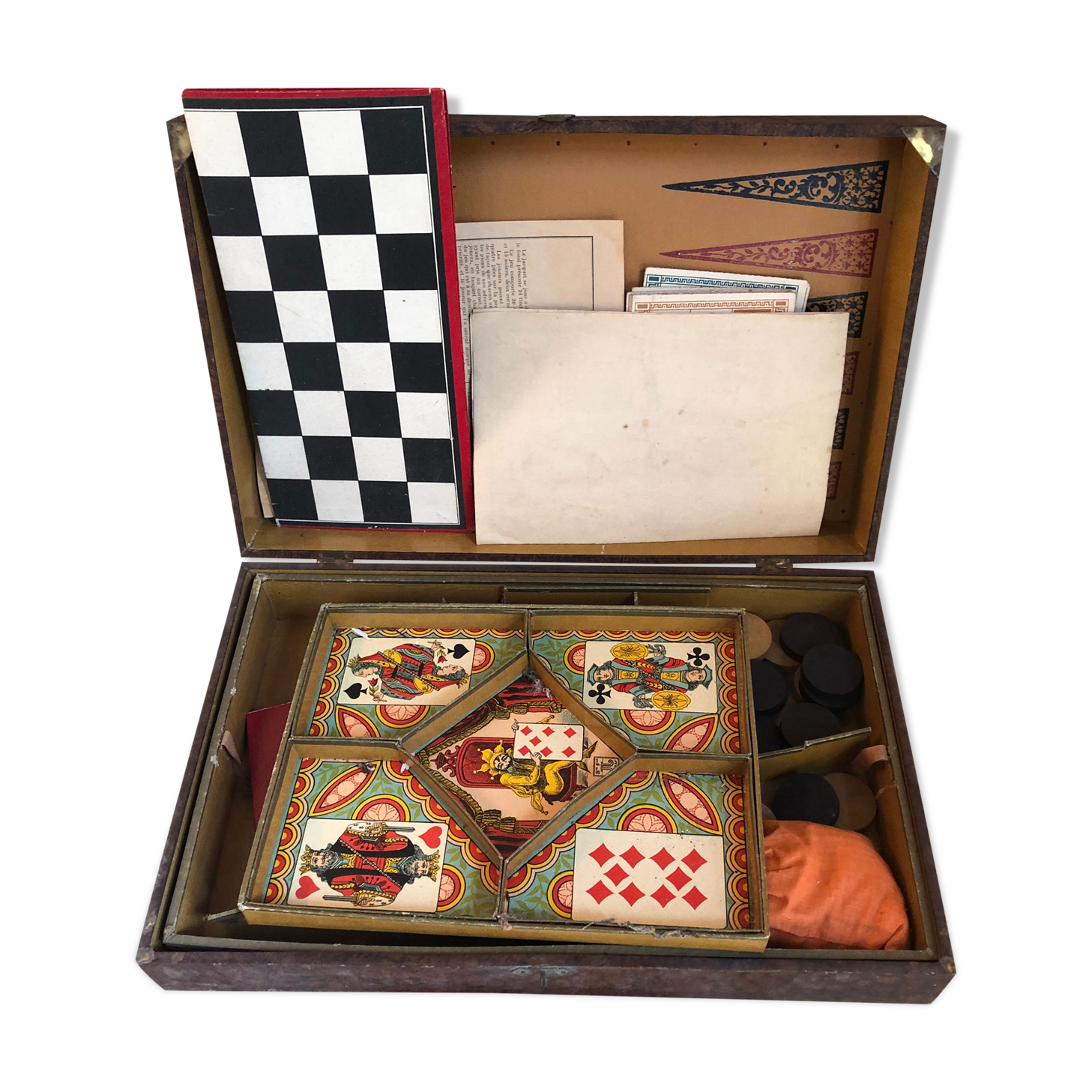Old board game game goose ladies lotto dwarf yellow toy vintage