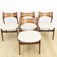 Ensemble de quatre chaises Erik Buch, années 1960