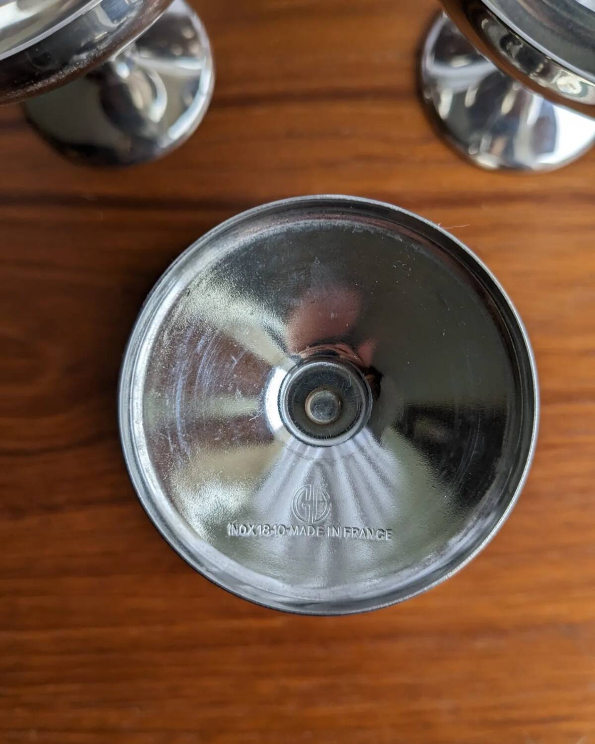 6 stainless steel ice cream cups