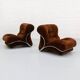 Italian Corolla Lounge Chair by I.P.E 1970s