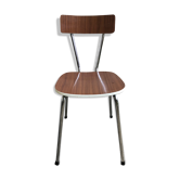 Chaise en formica marron