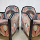 Art deco club chairs lounge chairs 'Luxury peacock dessin'