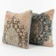 Set of 2 vintage Turkish cushion covers 51x51 cm