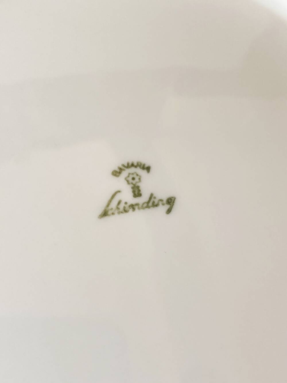 8 Schirnding Bavaria porcelain plates with orange dots, 1970s