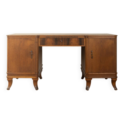 Bureau Art Déco élégant avec des pieds courbés