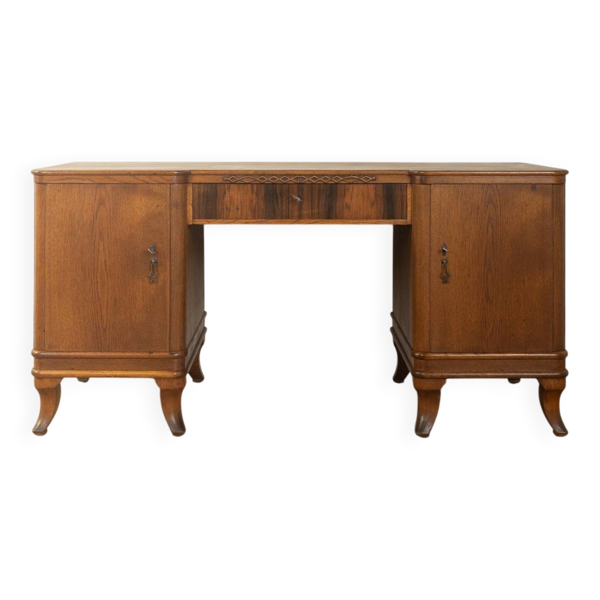 Bureau Art Déco élégant avec des pieds courbés