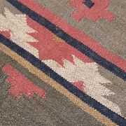Tapis kilim en coton et toile de jute 90cm x 160cm