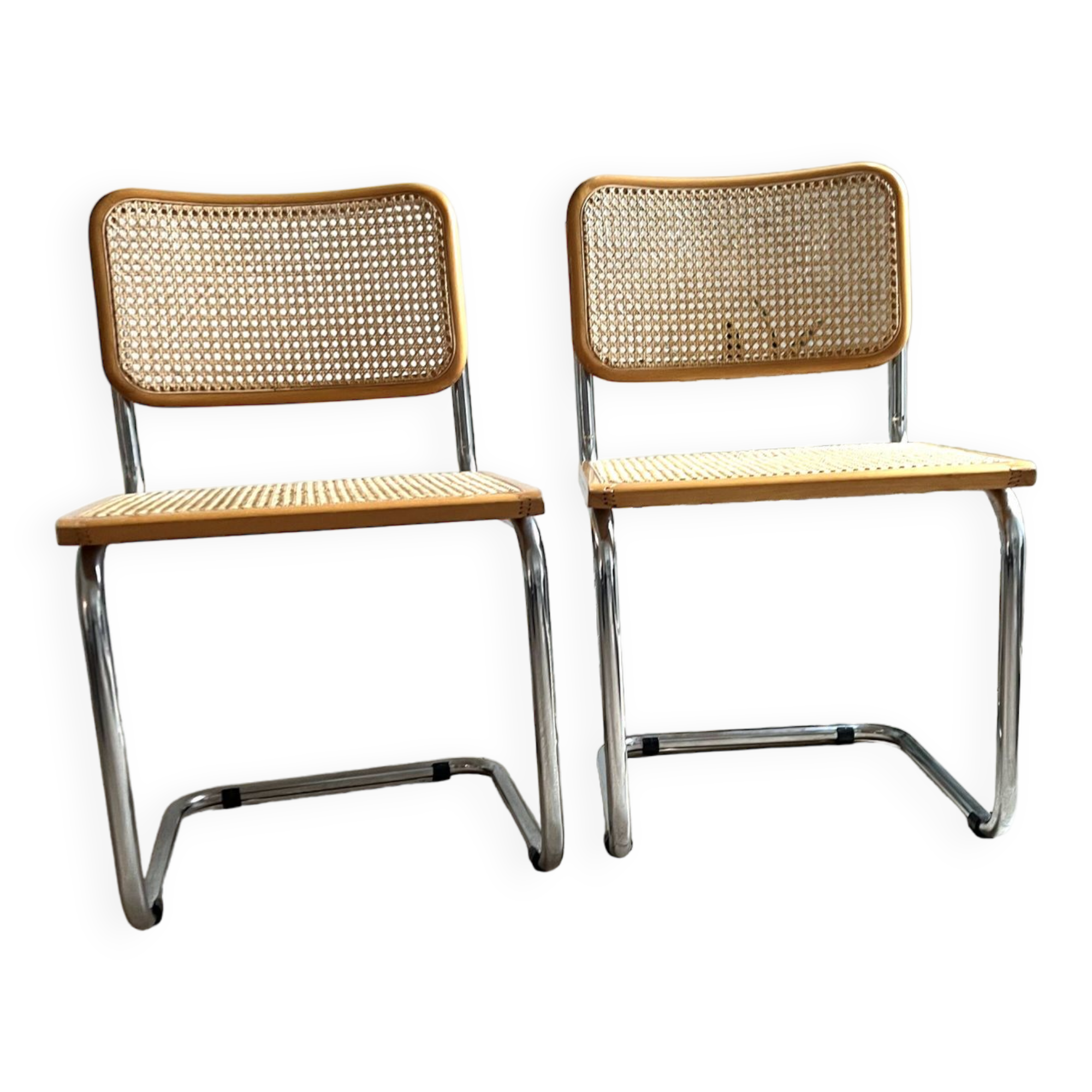 Cesca B32 chairs by Marcel Breuer