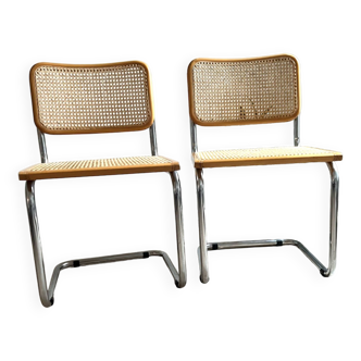 Cesca B32 chairs by Marcel Breuer