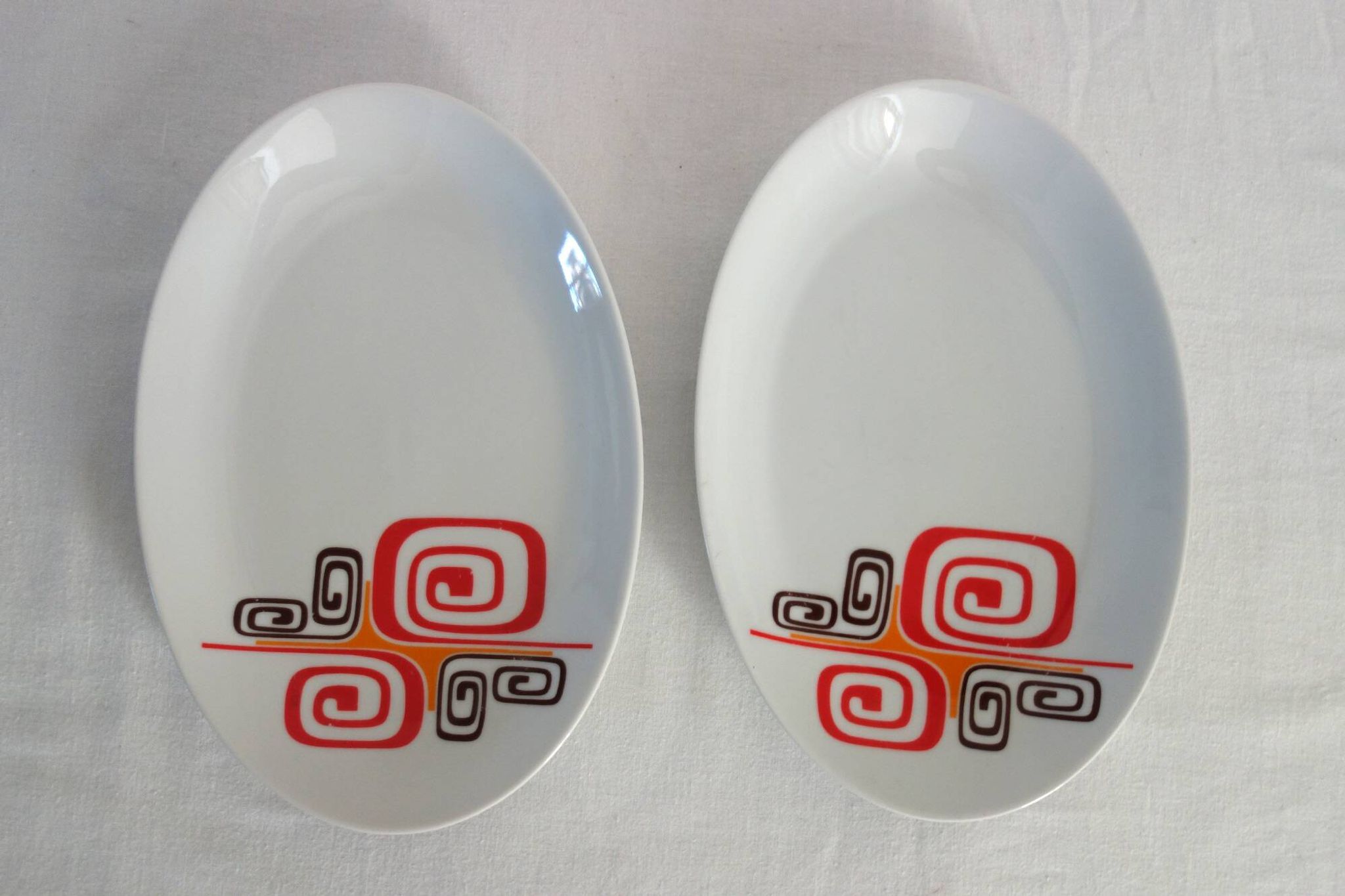 3 oval dishes Winterling Marktleuthen Bavaria 70's