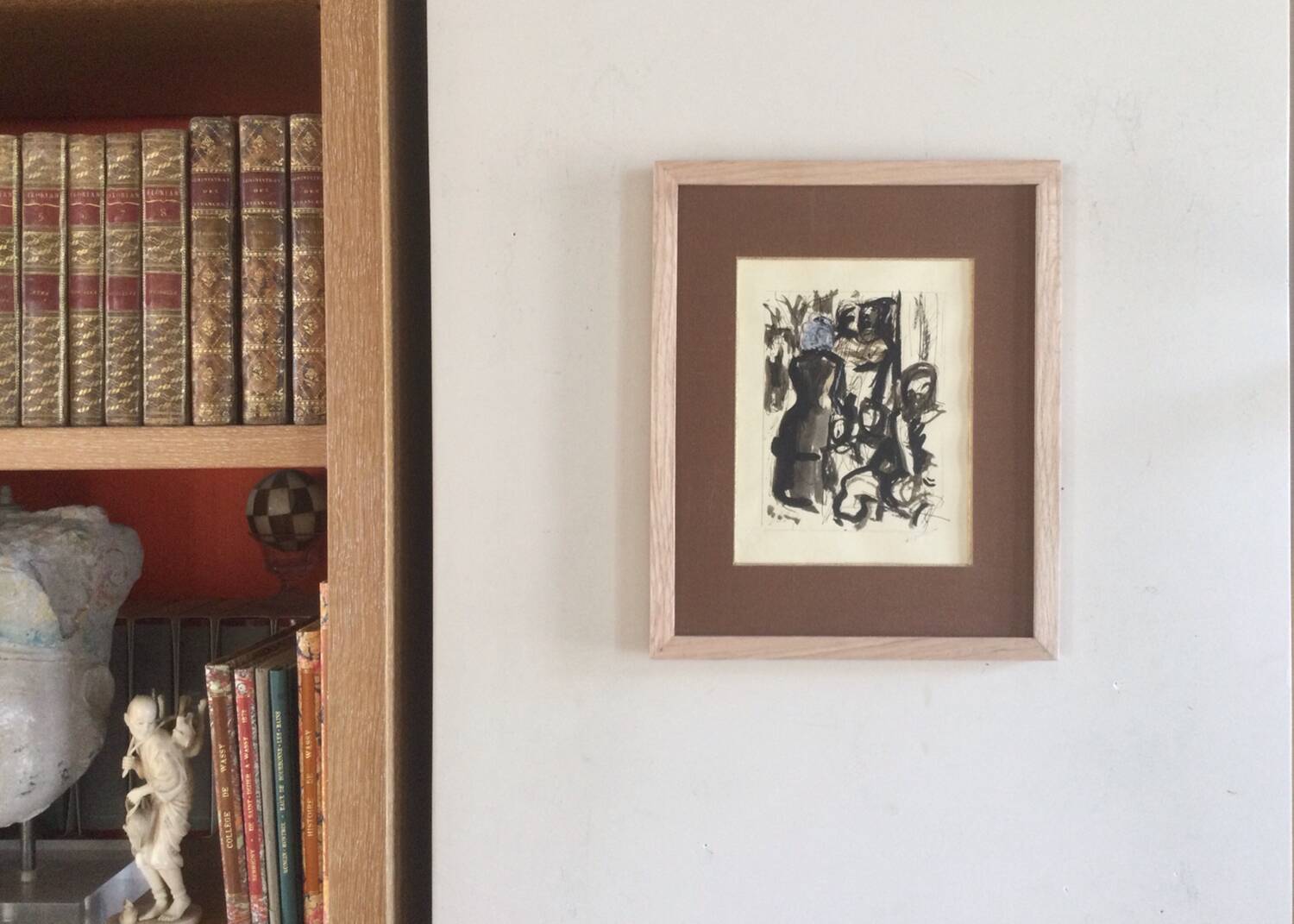 Illustration of Boule de Suif, gouache and ink by André DIGNEMONT.