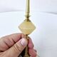 Pair Of Antique Candlesticks In Brass And Alabaster