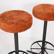 Tabouret vintage orange foncé, Allemagne, 1960s